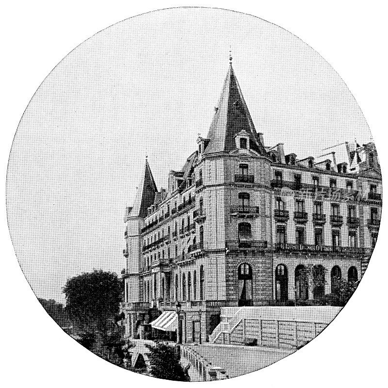 Hotel de Gassion in Pau, France - 19世纪